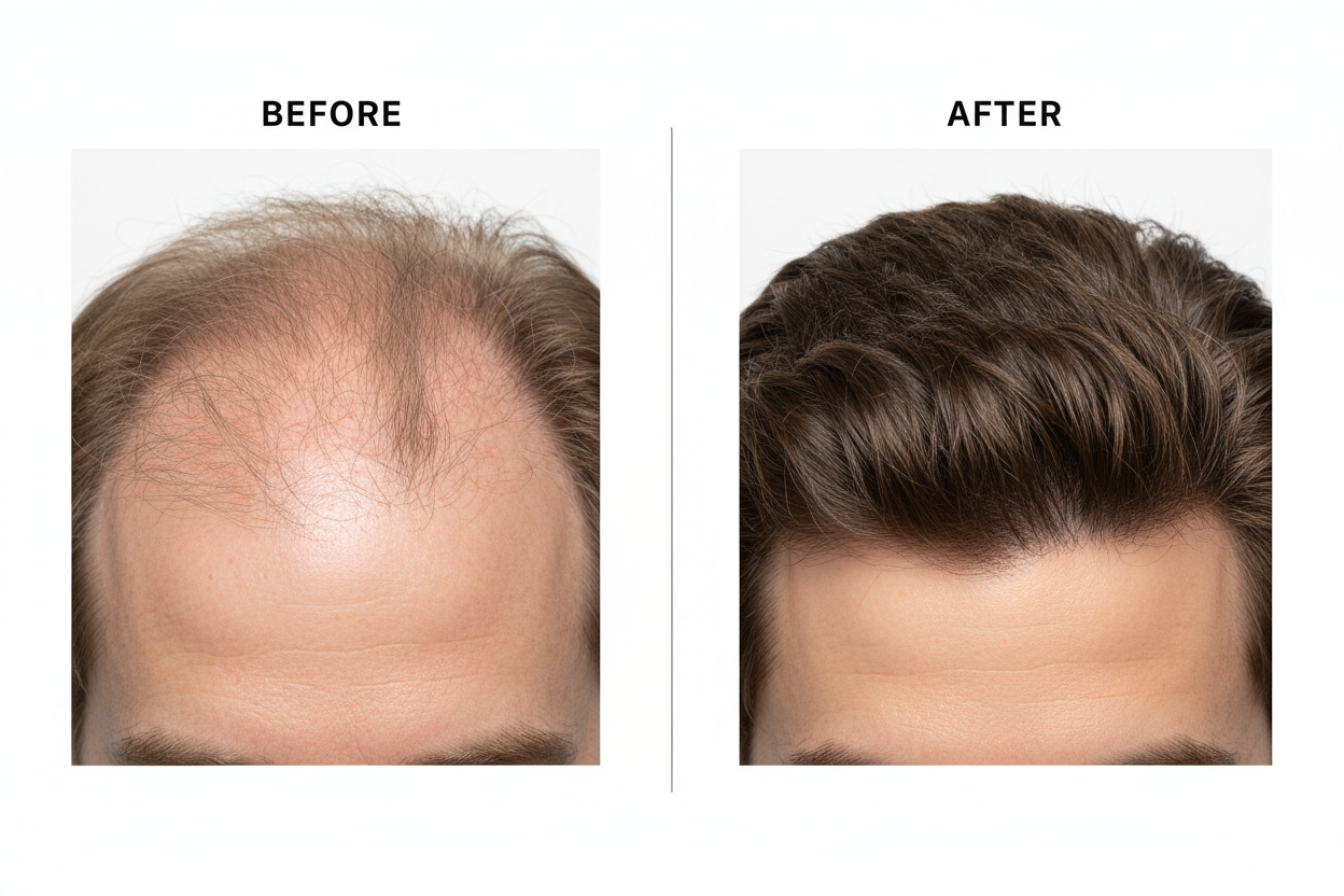 Before and After Hair Growth